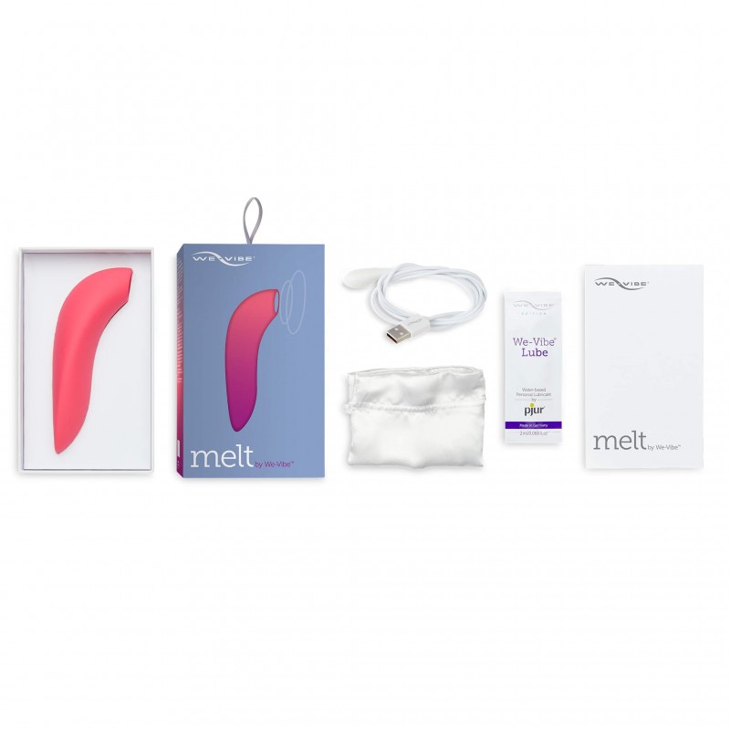 We-Vibe Melt - akkus, vízálló okos csiklóizgató (korall) 32047 termék bemutató kép