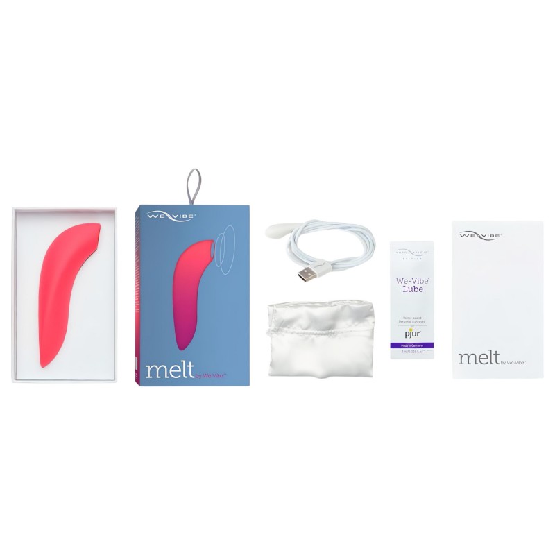 We-Vibe Melt - akkus, vízálló okos csiklóizgató (korall) 138764 termék bemutató kép