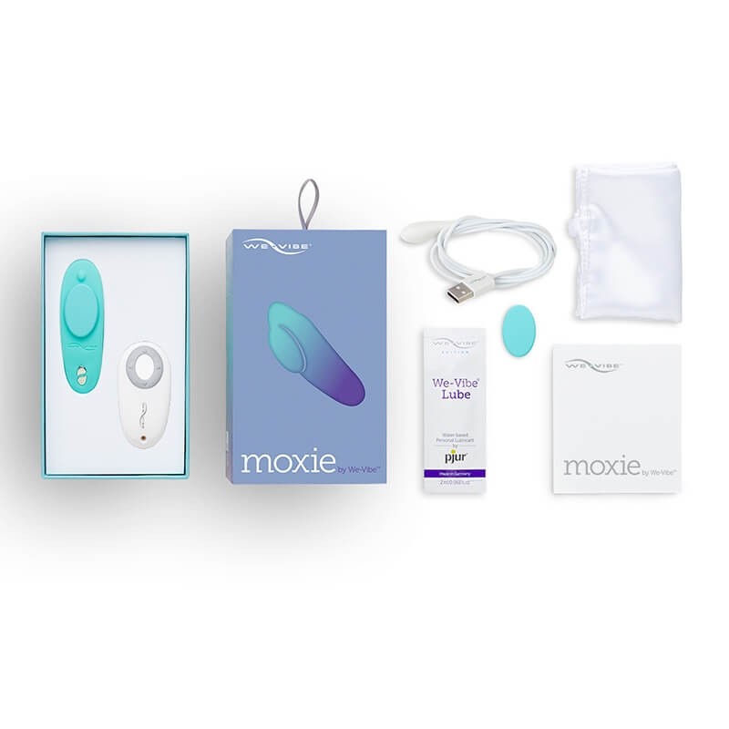 We-Vibe Moxie - akkus, rádiós, okos csiklóvibrátor (türkiz) 29251 termék bemutató kép