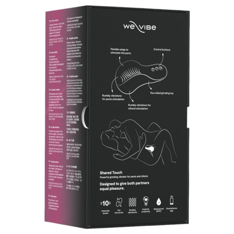 We-Vibe Shared Touch - app-vezérelt okos párvibrátor (fekete) 167878 termék bemutató kép
