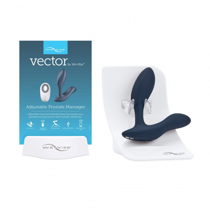 We-Vibe Vector - akkus, okos anál vibrátor (fekete) 32026 termék bemutató kép