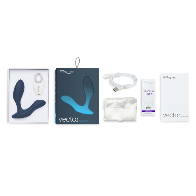 We-Vibe Vector - akkus, okos anál vibrátor (fekete) 32030 termék bemutató kép