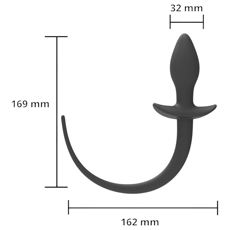 Wild Play - anál plug farokkal (fekete) 99563 termék bemutató kép