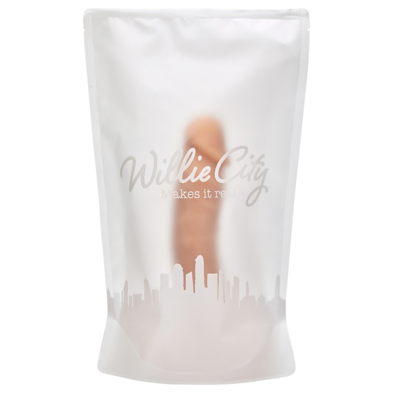 Willie City Luxe - élethű szilikon dildó (testszínű) - 23 cm 151791 termék bemutató kép