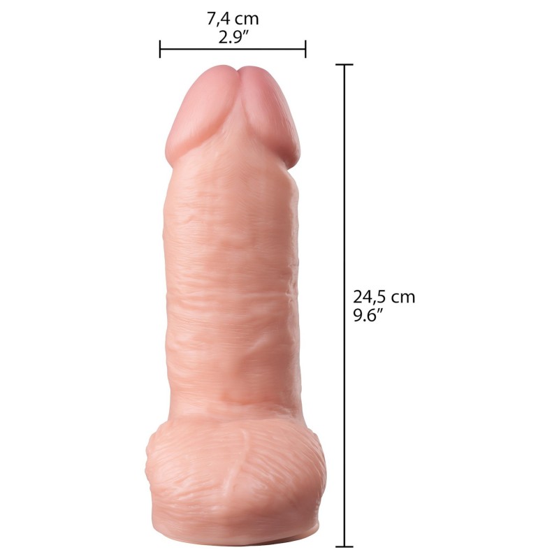 Willie City - vastag élethű dildó (testszínű) - 24,5 cm 151789 termék bemutató kép