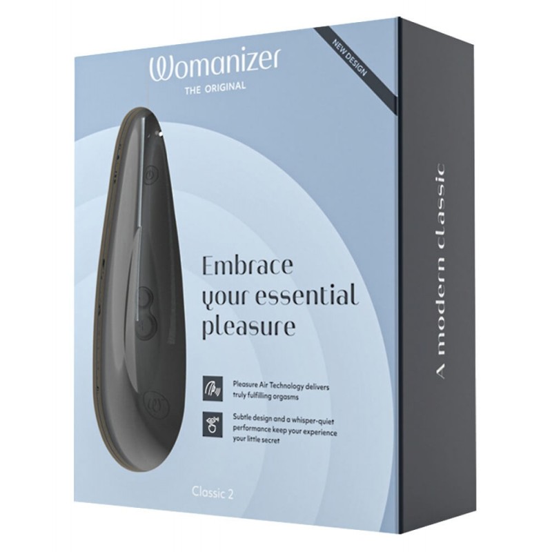 Womanizer Classic 2 - akkus, léghullámos csiklóizgató (fekete) 49956 termék bemutató kép