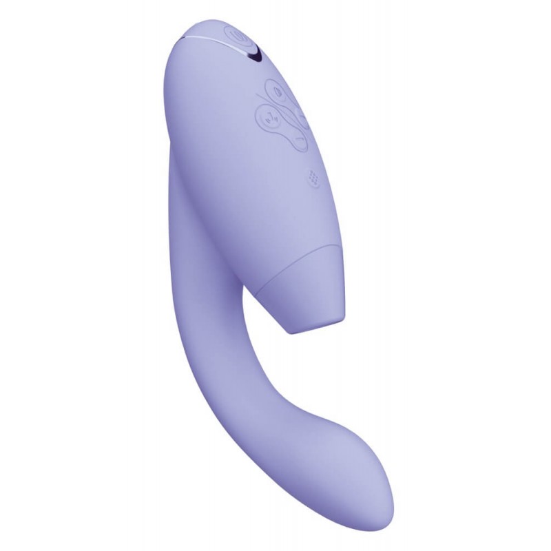 Womanizer Duo 2 - vízálló G-pont vibrátor és csiklóizgató (lila) 69815 termék bemutató kép