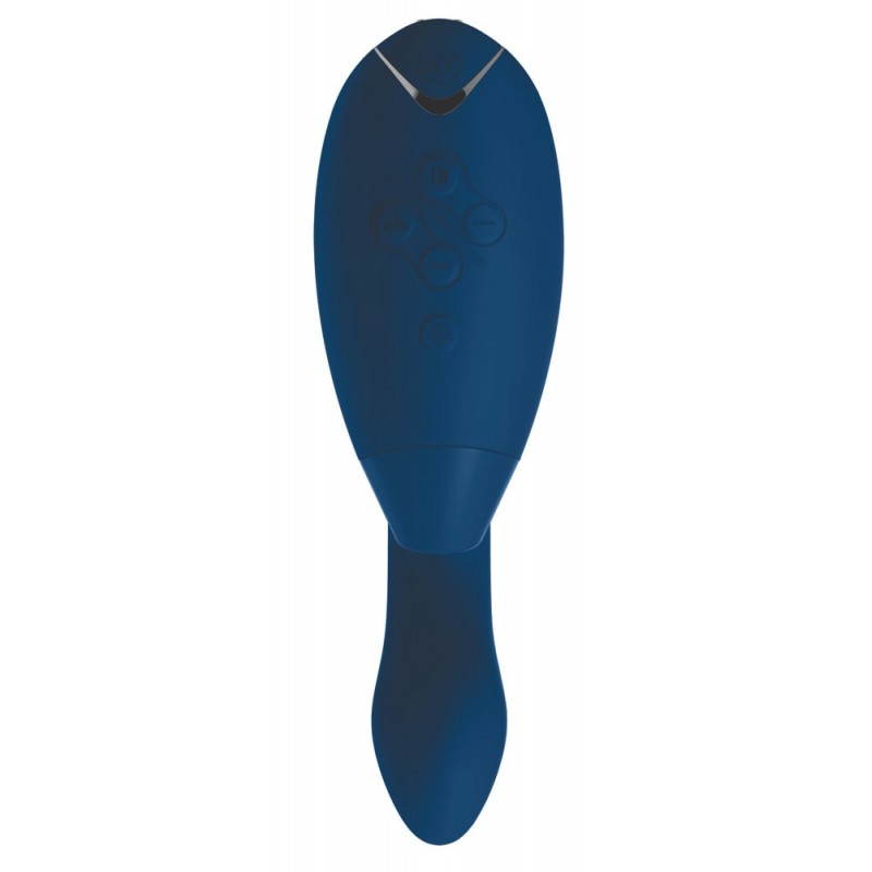 Womanizer Duo - vízálló G-pont vibrátor és csiklóizgató egyben (kék) 40627 termék bemutató kép