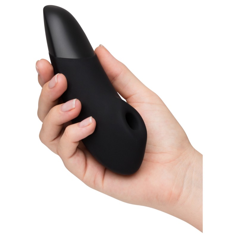 Womanizer Enhance 2in1 léghullámos csiklószívó + vibrátor (fekete) 140681 termék bemutató kép