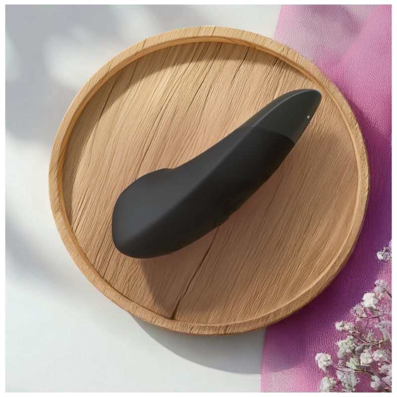 Womanizer Enhance 2in1 léghullámos csiklószívó + vibrátor (fekete) 140674 termék bemutató kép
