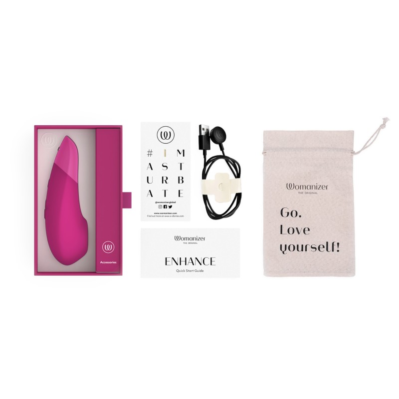 Womanizer Enhance 2in1 csiklószívó + vibrátor (lila) 105087 termék bemutató kép
