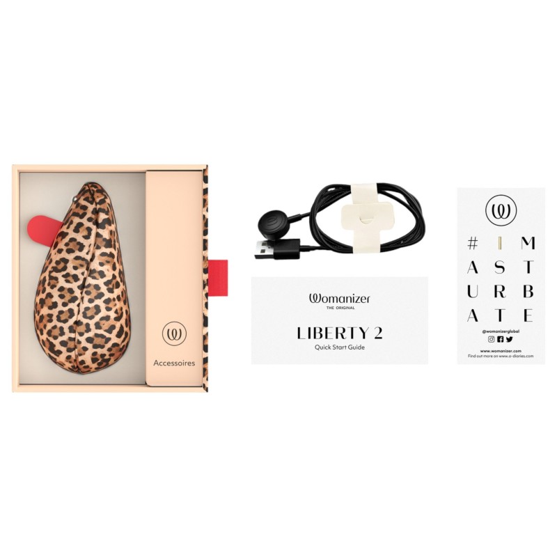 Womanizer Liberty 2 - léghullámos csiklóizgató (leopárd) 147901 termék bemutató kép