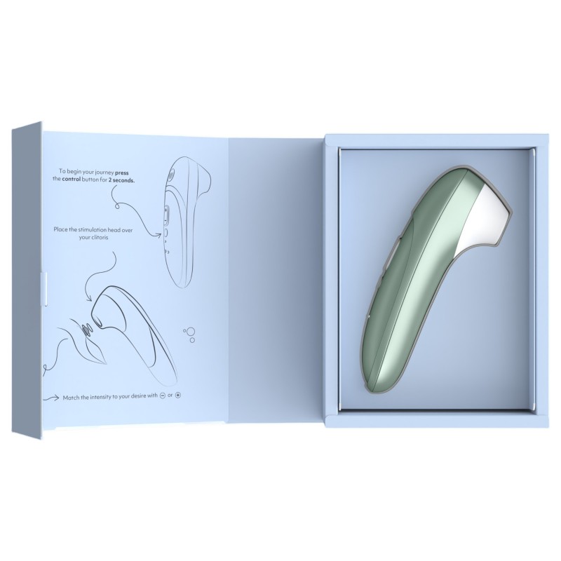 Womanizer Pro - léghullámos csiklóizgató (zöld) 127006 termék bemutató kép