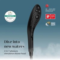 Womanizer Wave - masszírozó zuhanyfej (fekete) 89725 termék bemutató kép