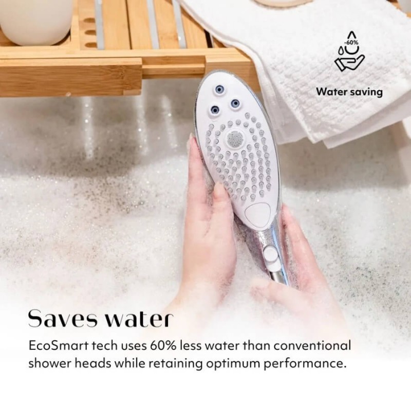 Womanizer Wave - masszírozó zuhanyfej (króm) 89711 termék bemutató kép