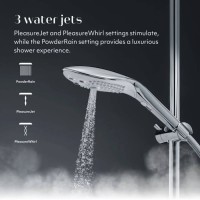Womanizer Wave - masszírozó zuhanyfej (króm) 77781 termék bemutató kép
