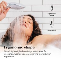 Womanizer Wave - masszírozó zuhanyfej (króm) 77783 termék bemutató kép