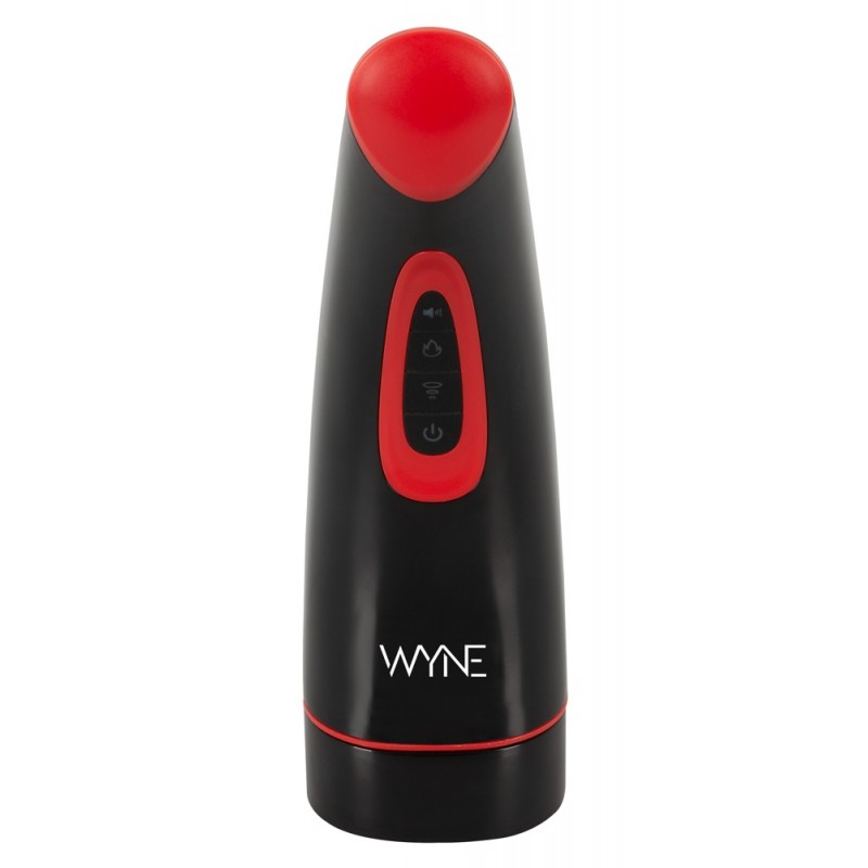 WYNE 03 - akkus, rezgő-szívó maszturbátor (fekete) 72332 termék bemutató kép