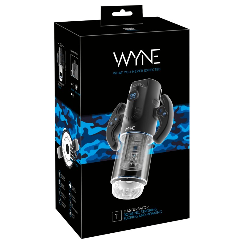 WYNE 11 - automata gamer maszturbátor férfiaknak (fekete) 165823 termék bemutató kép
