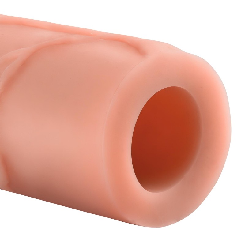 Pipedream - X-TENSION Mega 2 - élethű péniszköpeny (20,3 cm, natúr) 131144 termék bemutató kép