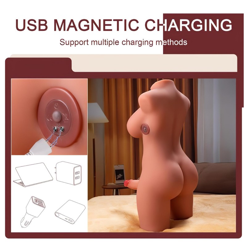 XISE Miah Lady Boy - vibrációs torzó lökő funkcióval 127032 termék bemutató kép