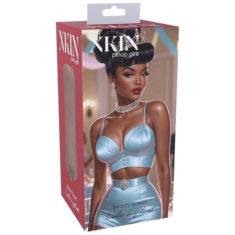 XKIN Beauty Queen Lulu - élethű műpunci maszturbátor (sötét natúr) 137466 termék bemutató kép