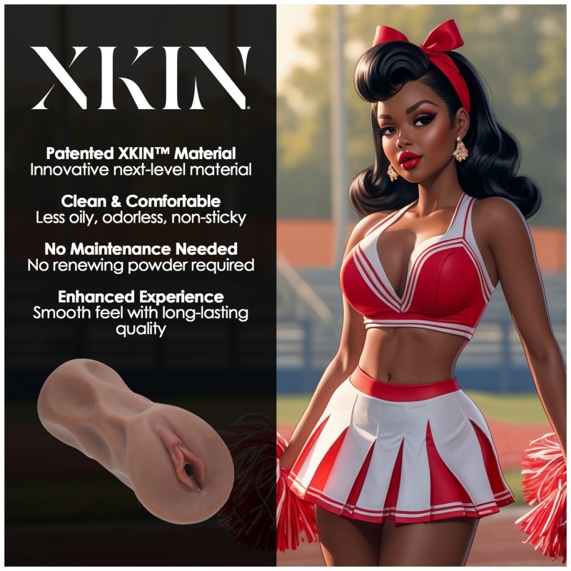 XKIN Cheerleader Cherry - élethű műpunci maszturbátor (sötét natúr) 137559 termék bemutató kép