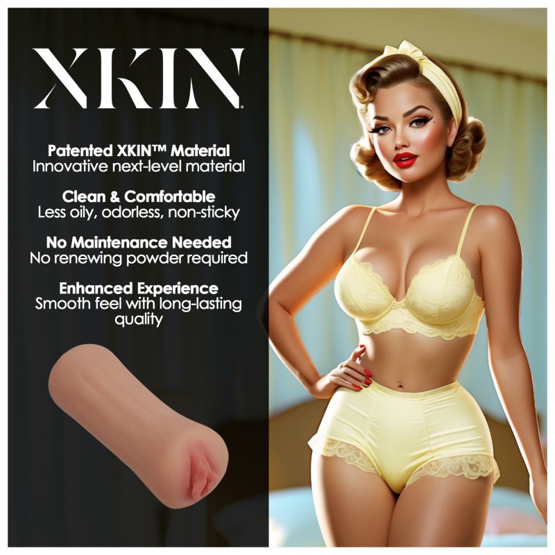 XKIN Party Slut Bettie - élethű műpunci maszturbátor (testszínű) 137479 termék bemutató kép