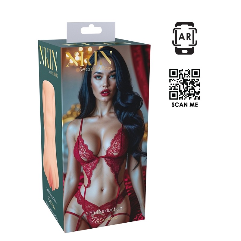 XKIN Seduction Tatiana - élethű műpunci maszturbátor (natúr) 128410 termék bemutató kép
