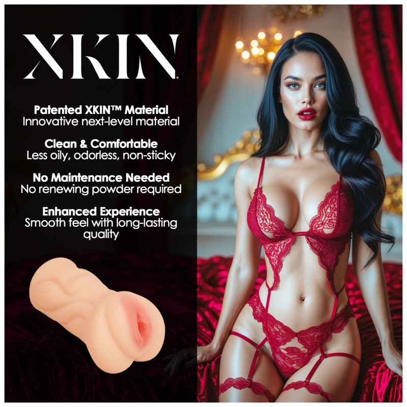 XKIN Seduction Tatiana - élethű műpunci maszturbátor (testszínű) 143419 termék bemutató kép