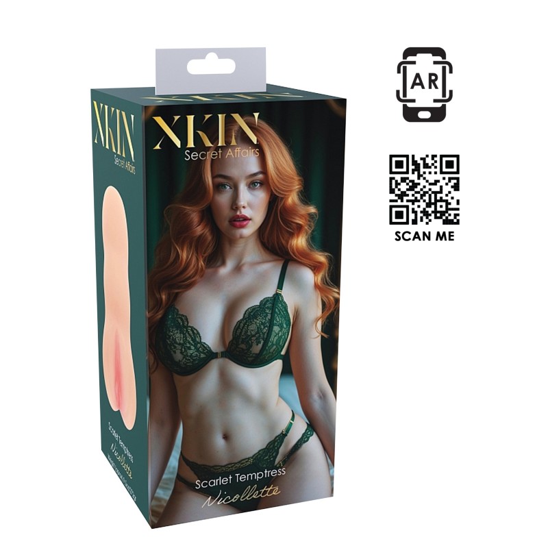 XKIN Temtress Nicolette - élethű műpunci maszturbátor (natúr) 128417 termék bemutató kép