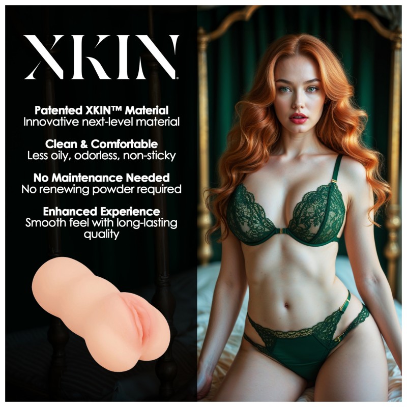 XKIN Temptress Nicolette - élethű műpunci maszturbátor (testszínű) 128422 termék bemutató kép