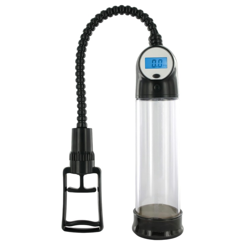 XLSUCKER - digitális potencia- és péniszpumpa (átlátszó) 106859 termék bemutató kép