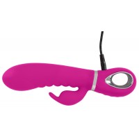 XOUXOU - akkus, csiklókaros, bordás vibrátor (pink) 42797 termék bemutató kép