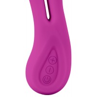 XOUXOU - akkus, vízálló, kétágú vibrátor (pink) 42856 termék bemutató kép