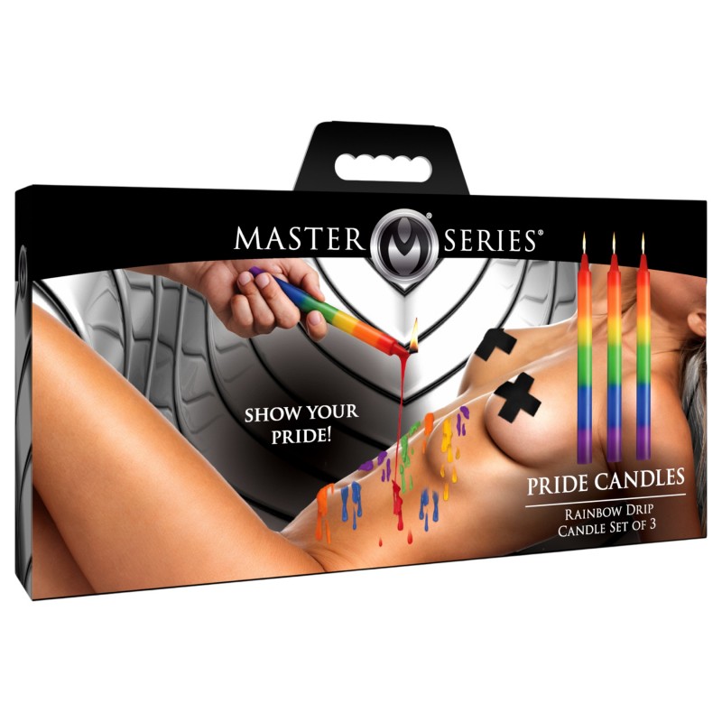 XR Brands - BDSM testgyertya - szivárvány (3 db) 135102 termék bemutató kép