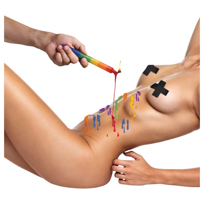 XR Brands - BDSM testgyertya - szivárvány (3 db) 126612 termék bemutató kép