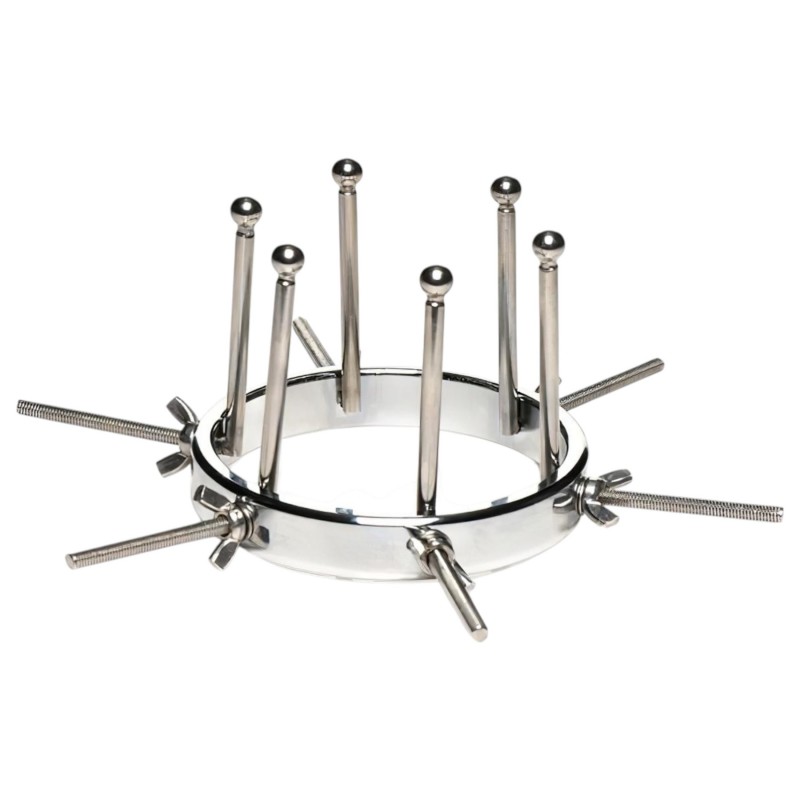 XR Brands Oculus - rozsdamentes acél tágító (ezüst) 121184 termék bemutató kép