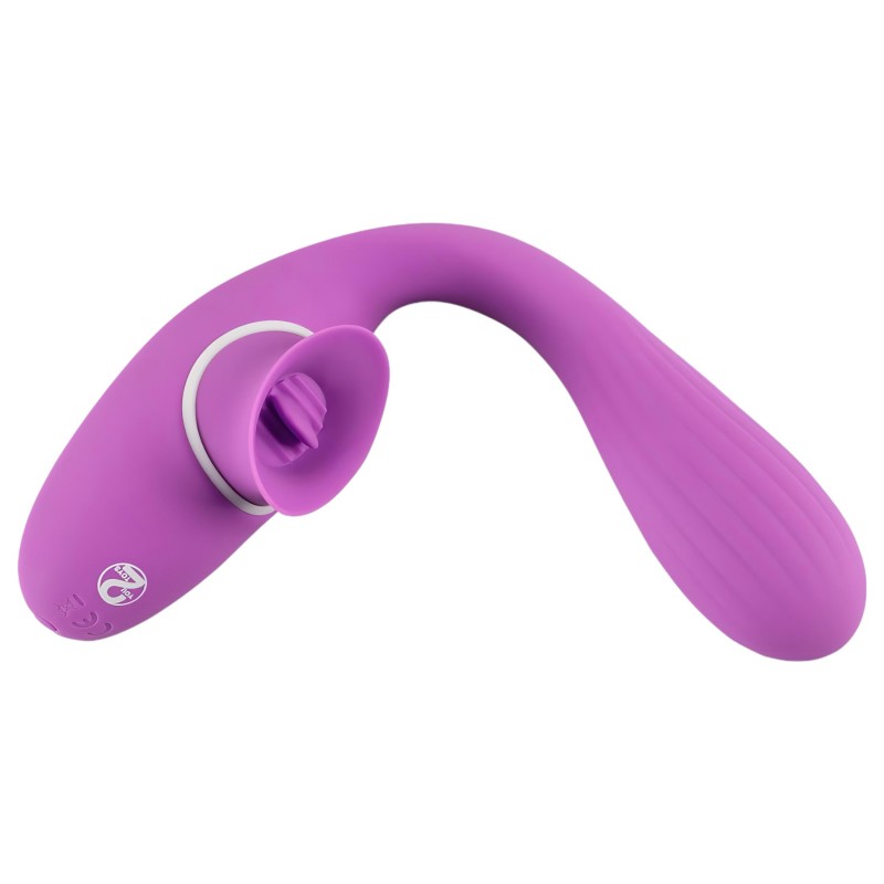 You2Toys 2 Function Vibe - akkus 2in1 vibrátor (lila) 98474 termék bemutató kép