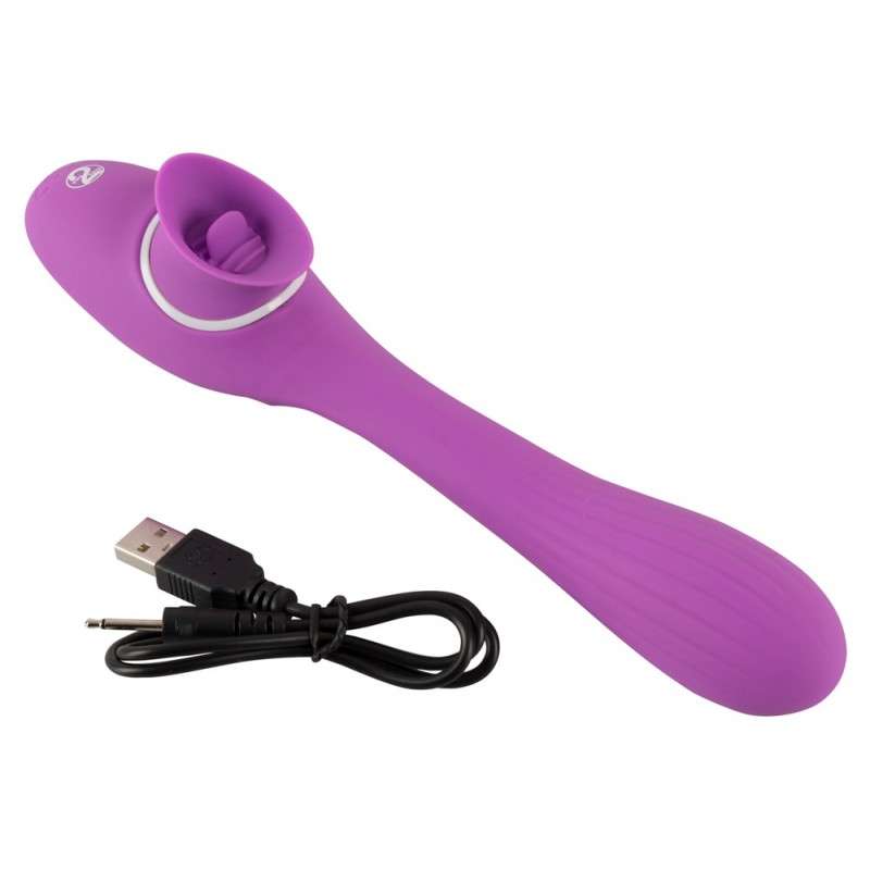 You2Toys 2 Function Vibe - akkus 2in1 vibrátor (lila) 62361 termék bemutató kép