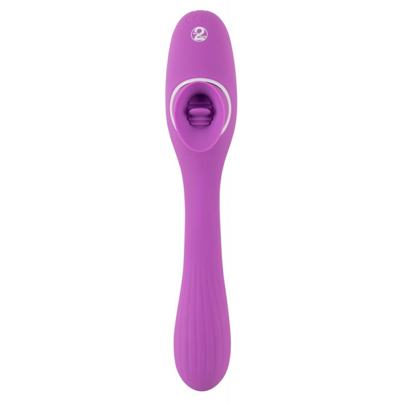 You2Toys 2 Function Vibe - akkus 2in1 vibrátor (lila) 62353 termék bemutató kép