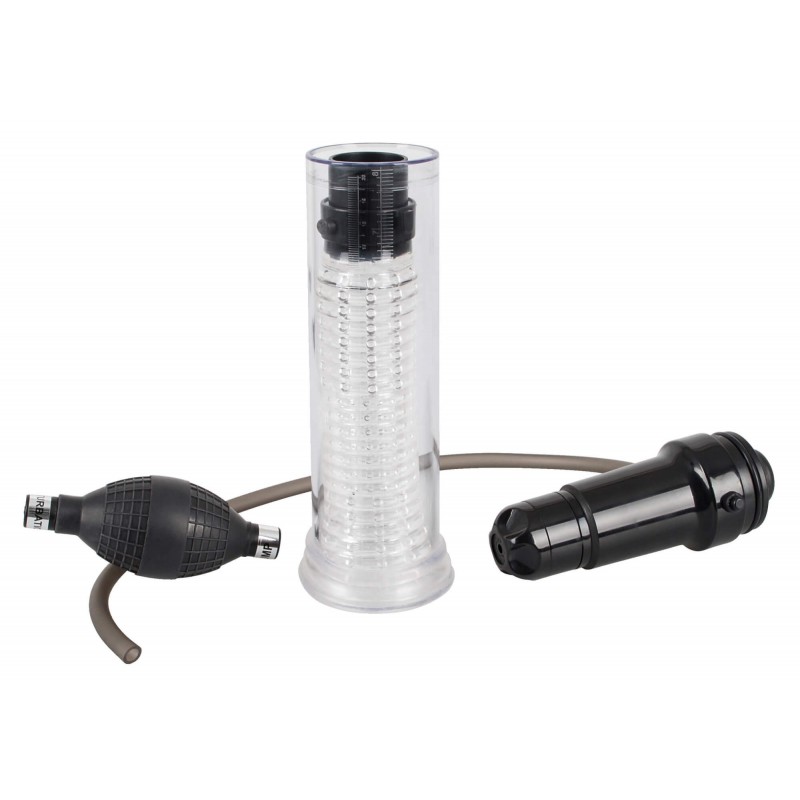 You2Toys - 2in1 - péniszpumpa és maszturbátor egyben (átlátszó) 74463 termék bemutató kép