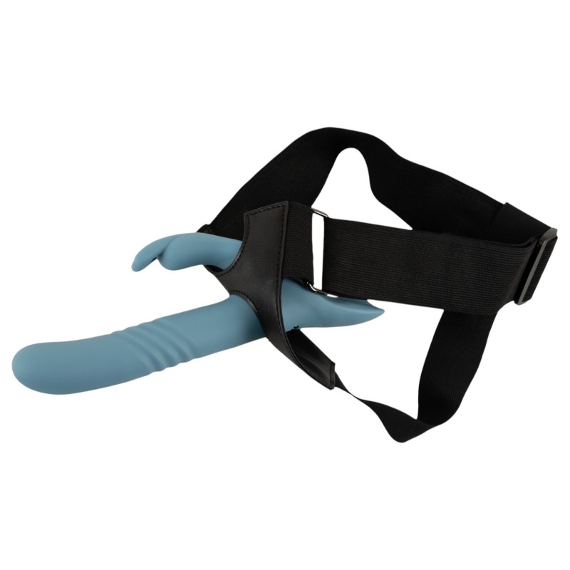 You2Toys - 3 részes felcsatolható lökő vibrátor távirányítóval (kék) 167036 termék bemutató kép