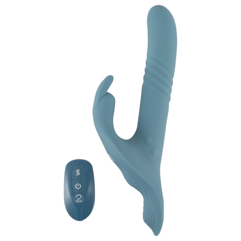You2Toys - 3 részes felcsatolható lökő vibrátor távirányítóval (kék) 167019 termék bemutató kép