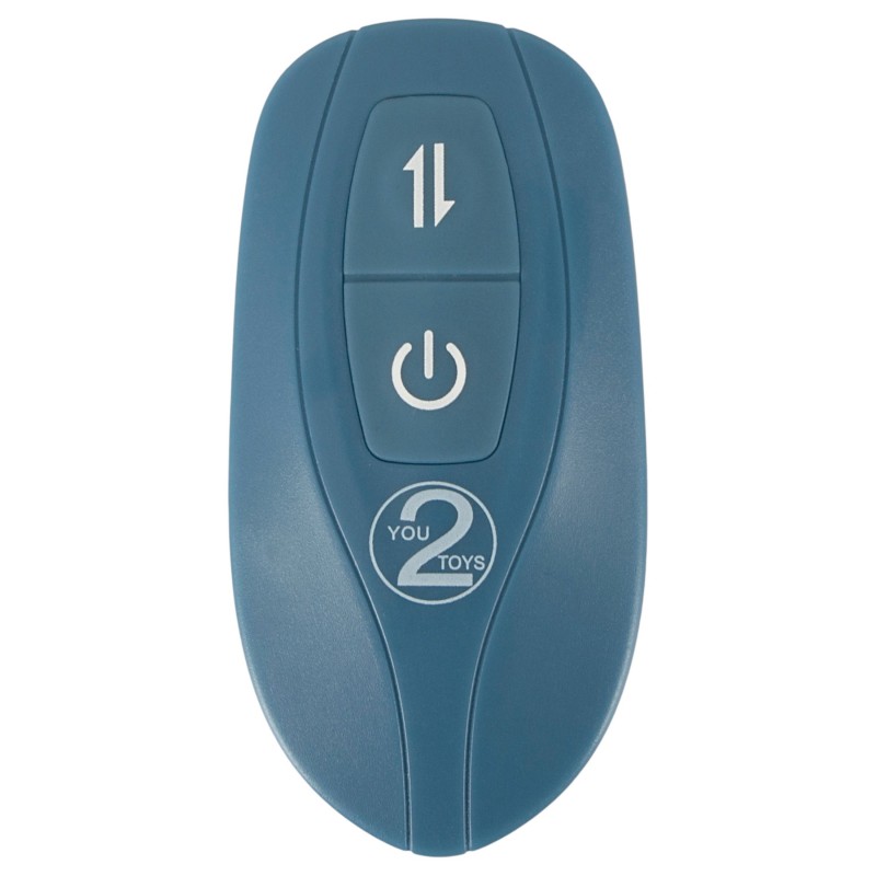 You2Toys - 3 részes felcsatolható lökő vibrátor távirányítóval (kék) 167026 termék bemutató kép