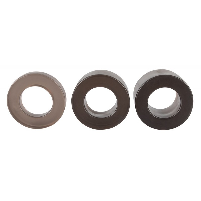 You2Toys - Ball - pénisz- heregyűrű és nyújtó szett - (szürke) 62365 termék bemutató kép