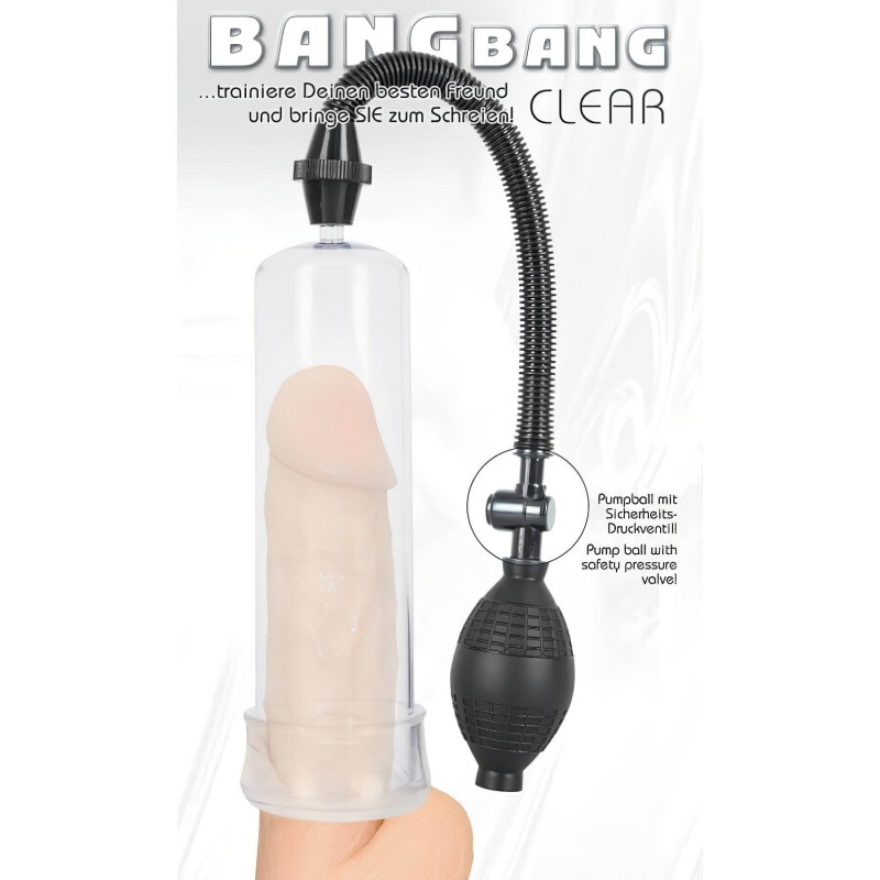 You2Toys Bang - kézi vákuumos péniszpumpa (átlátszó) 157800 termék bemutató kép
