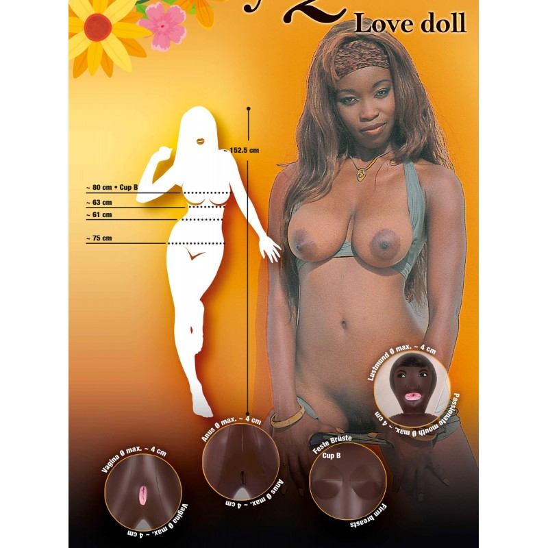 You2Toys Beauty Queen - felfújható guminő (fekete) 60432 termék bemutató kép