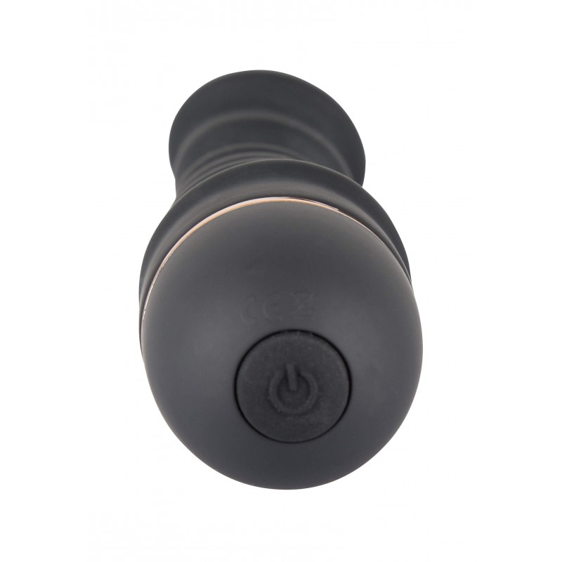 You2Toys - Bendy Ripple - bordázott vibrátor (fekete) 87593 termék bemutató kép
