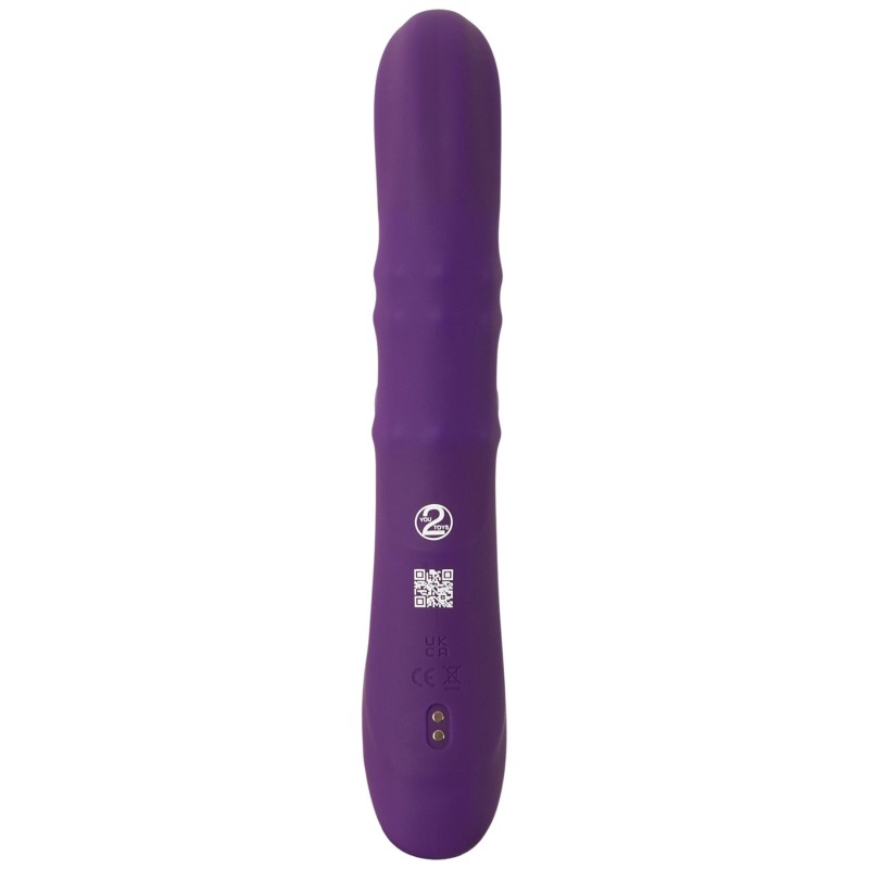 You2Toys - bólogató, mozgó gyűrűs csiklókaros vibrátor (lila) 171735 termék bemutató kép